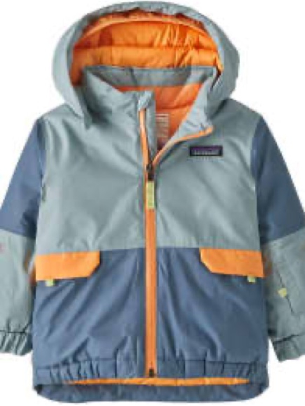 Patagonia Baby Snow Pile Jacket 5T Thermal Blue Waterproof Insulated Snow Coat